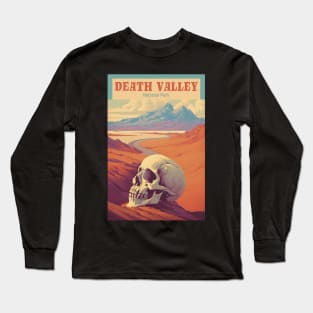 Death Valley National Park Vintage Travel  Poster Long Sleeve T-Shirt